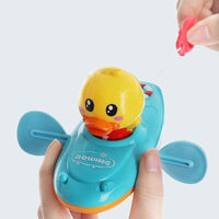 Cartoon Baby Bath Toys Animal Pull Duck Classic Baby Water toy Infant Early Education Bathroom Beach Swiming Toy For Kids - BIG FRENCHIES