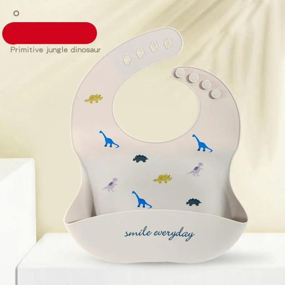 Silicon Breastplate Baby Bib Waterproof Solid Infant Bandana Bibs Newborn Feeding Burp Cloth Bib For Kids - BIG FRENCHIES
