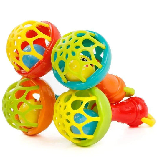 Baby Rattles toy Intelligence Grasping Gums Plastic Hand Bell Rattle Educational Mobiles Toys For Baby and Kids - BIG FRENCHIES