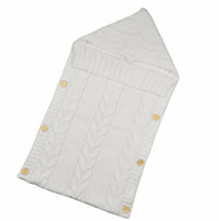 Warm Baby Blanket Knitted Newborn Swaddle Wrap Soft Footmuff Cotton Envelope For Stroller Accessories Blanket Bag - BIG FRENCHIES