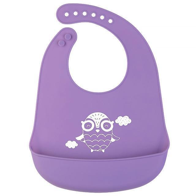 Trend NEW Baby Adjustable Picture Waterproof Saliva Dripping Soft Silicone Bibs For Girls and Boys Kids - BIG FRENCHIES