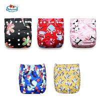 Modern Luxury Printed Baby Nappy 5pcs/Lot Washable Diapers Good Quality Pocket Diaper For Kids - BIG FRENCHIES