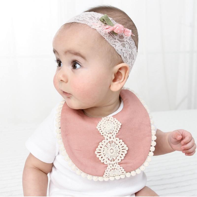 Double-deck Infant Baby Girl Boy Bib Kid Toddler Dinner Feeding Tassel Cotton Linen Burp Cloths - BIG FRENCHIES