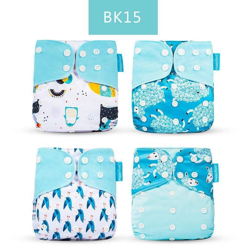 4pcs/set Washable Eco-Friendly Cloth Diaper Cover Adjustable Nappy Cloth Diapers Cloth Nappy For Baby Boys and Grils Baby - BIG FRENCHIES