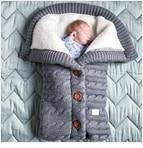 Newborn Infant Baby Knit sleep bag Stroller envelope Blanket Winter Warm Swaddle Wrap Sleeping Bags - BIG FRENCHIES