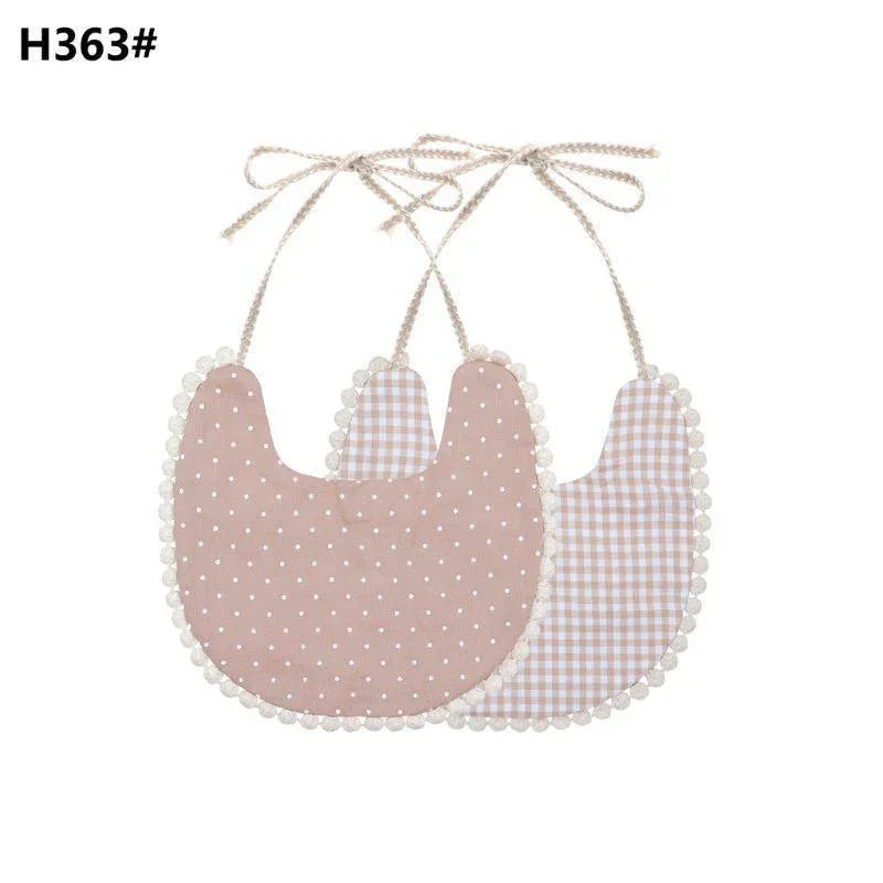 Infant Baby Bib Kid Toddler Dinner Feeding Tassel Double-side Cotton Linen Burp Cloths Saliva Towel For Baby - BIG FRENCHIES