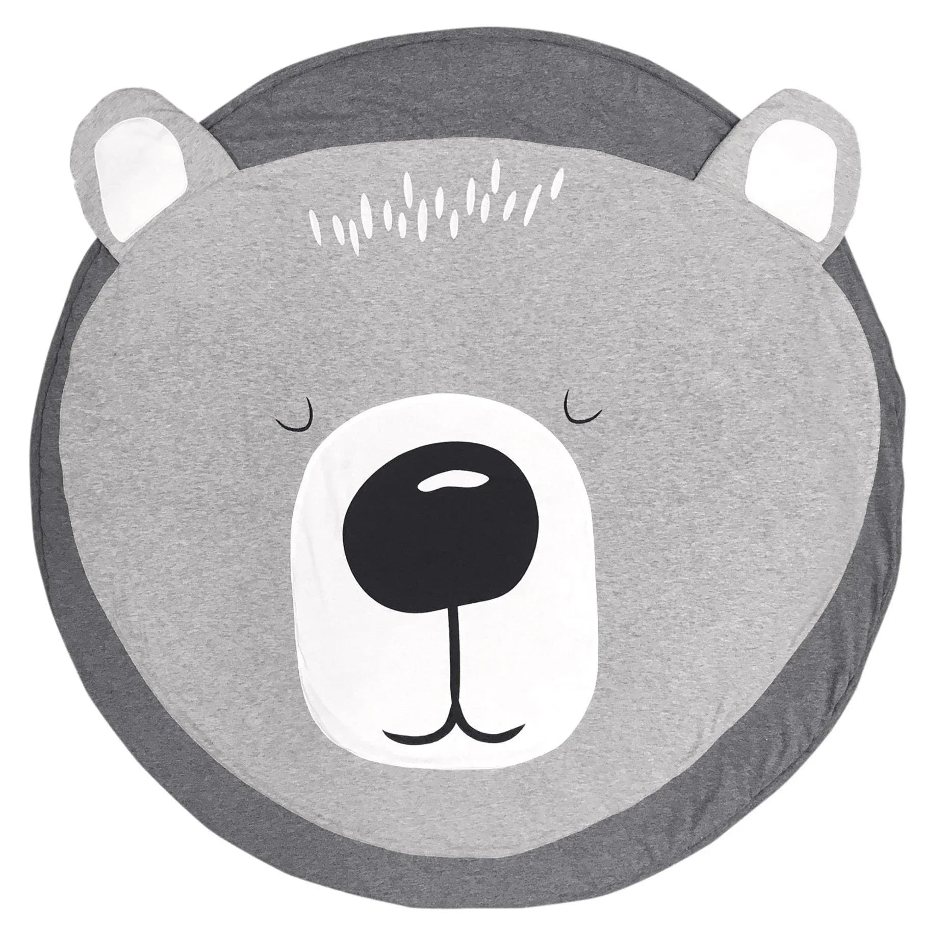 Luxury Mdoern Cartoon Animals Baby Play Mat Foldable Kids Crawling Pad Round Carpet Rug Toys Cotton Children Room Decor Photo Props Carpet For Kids - BIG FRENCHIES