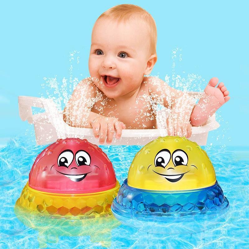 Cool Bath Toys Spray Water Light Rotate with Shower Pool , Toddler Swimming Party Bathroom LED Light With Music for Kids - BIG FRENCHIES