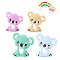 2pcs Cartoon Baby Teether Animal Silicone Teether Raccoon Elephant Koala Giraffe Baby Teething Toys Accessories Perfect Toy For Kids - BIG FRENCHIES