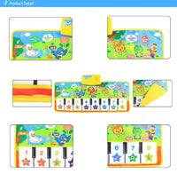 Trend New Baby Musical Mat Music Carpet Funny Animal Voice Singing Playing Music Piano Early Educational Learning Toys for Kids - BIG FRENCHIES