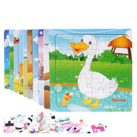 38 Style Cartoon Wooden Puzzle Children Animal/ Vehicle Toy For 2-6 Year Baby Early Educational Toys for Kids - BIG FRENCHIES