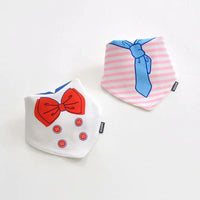 2 Pcs Baby Bibs Bandana Cotton Double Layers Drool Bib For Boys And Girls Triangle Bibs Infant Towel - BIG FRENCHIES