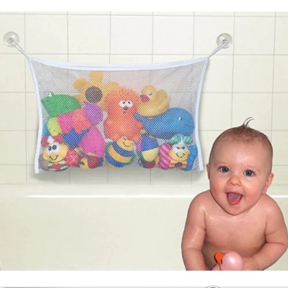 Baby Bathroom Mesh Bag Child Bath Toy Bag Net Suction Cup Baskets For Toys - BIG FRENCHIES