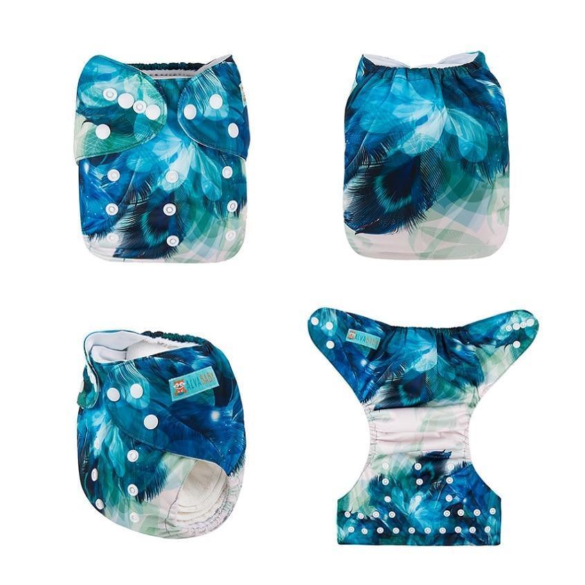 ModernLuxury Printed Baby Cloth Diaper Reusable Cloth Nappy Snap Adjustable Pocket Diaper Nappies For Baby Kids - BIG FRENCHIES