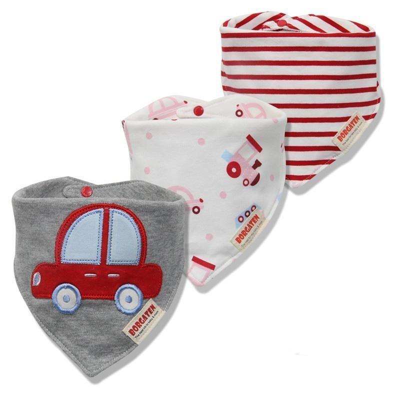 Cartoon Cotton Newborn Baby Boys and Girls Bibs Baby Towel Scarf Children Cravat Infant Kids Scarf - BIG FRENCHIES