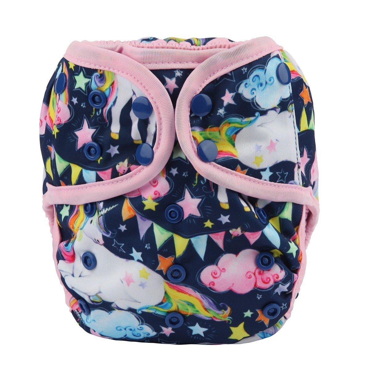 One Size Baby Cloth Diaper Cover Nappy Waterproof Double Gusset Design Adjustable Diapers For Babies - BIG FRENCHIES