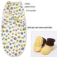 100% Cotton Baby Swaddle Wrap Blanket Newborn Infants Baby Envelop Sleep Bag Sleepsacks For Girls - BIG FRENCHIES