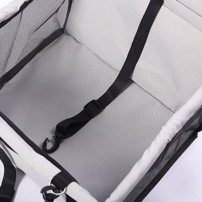 Dog Safety Mesh Travel Carrier Basket - BIG FRENCHIES