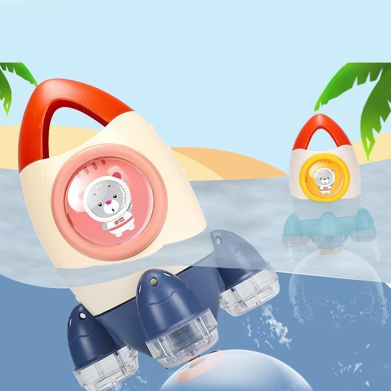 Baby Spin Water Spray Rocket Bath Toys for Children Toddlers Shower Game Bathroom Sprinkler Baby Bath Toy for Kids - BIG FRENCHIES