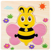 Baby Wooden 3D Tangram Puzzle – Educational Cartoon Animal Toy - BIG FRENCHIES
