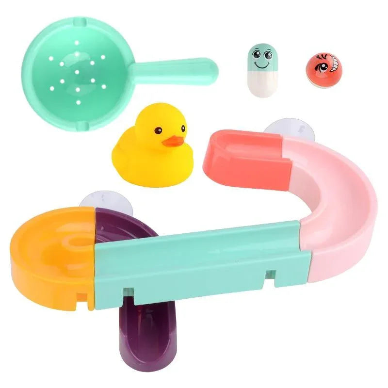 Bath Toys Suction Cup Marble Race Orbits Track Kids Bathroom Bathtub Play Water Toy Shower Games For Kids - BIG FRENCHIES