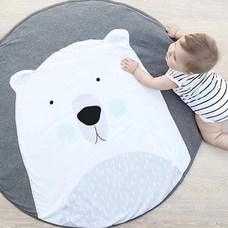 Cartoon Baby Play Mats Pad Toddler Kids Crawling Round Carpet Rug Toys Mat For Children Room In elegant Modern Design - BIG FRENCHIES