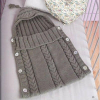 Warm Baby Blanket Knitted Newborn Swaddle Wrap Soft Footmuff Cotton Envelope For Stroller Accessories Blanket Bag - BIG FRENCHIES