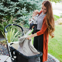 Warm Baby Blanket Knitted Newborn Swaddle Wrap Soft Sleeping Bag Footmuff Cotton Envelope For Stroller Accessories For Baby - BIG FRENCHIES