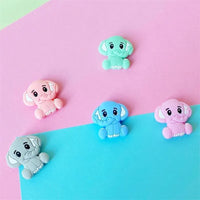 2pc Silicone Elephant Teether Baby Silicone Chew Charms Baby Teething Gift Toddler Toys Unique Design - BIG FRENCHIES