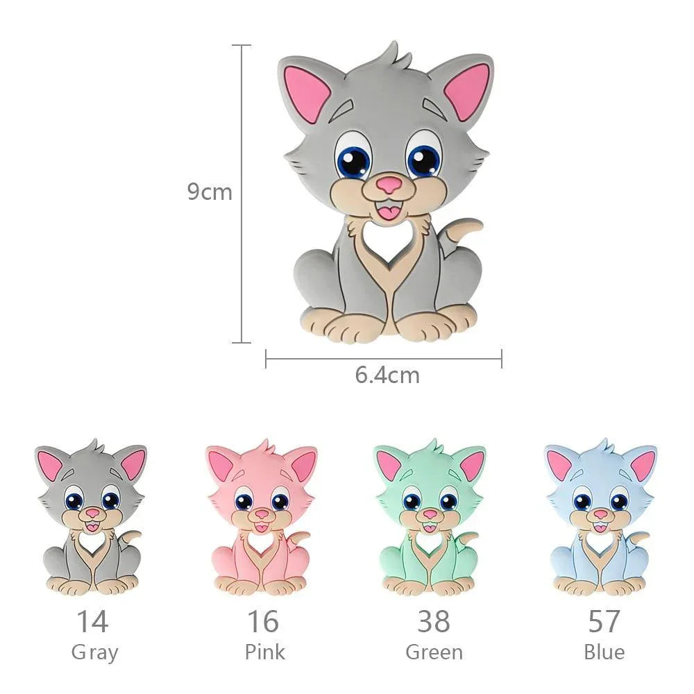 New Animal Style Baby Silicone Teether Food Grade Toys Teething Nursing Silicone BPA Silicone Teether - BIG FRENCHIES