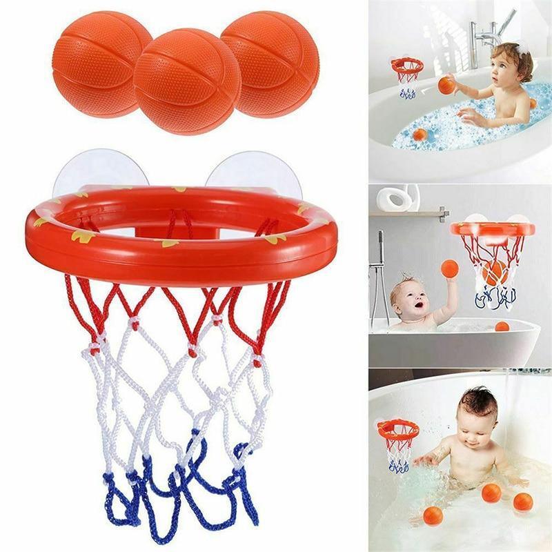 Bathroom Toddler Boy Water Toys Bathtub Shooting Basketball Hoop with 3 Balls Baby Bath Toy Kids for Kids Bath - BIG FRENCHIES