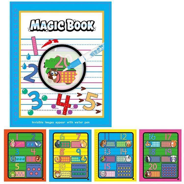 1pcs Magical Book Water Drawing Coloring Cartoons Books Doodle Pen Painting Drawing Board For Kids Toys Birthday Gift - BIG FRENCHIES
