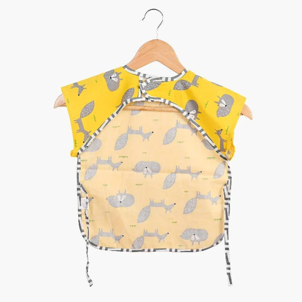 Baby Bibs Cotton Cartoon Children Accessories Short Sleeve Eco Friendly Waterproof Washable Clothing Bib for Kids - BIG FRENCHIES