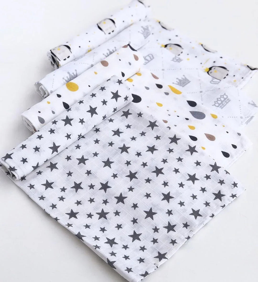 Muslin Cotton Diaper Baby Blankets Newborn Swaddle Blanket Infant Multi Purpose Bath Towel - BIG FRENCHIES