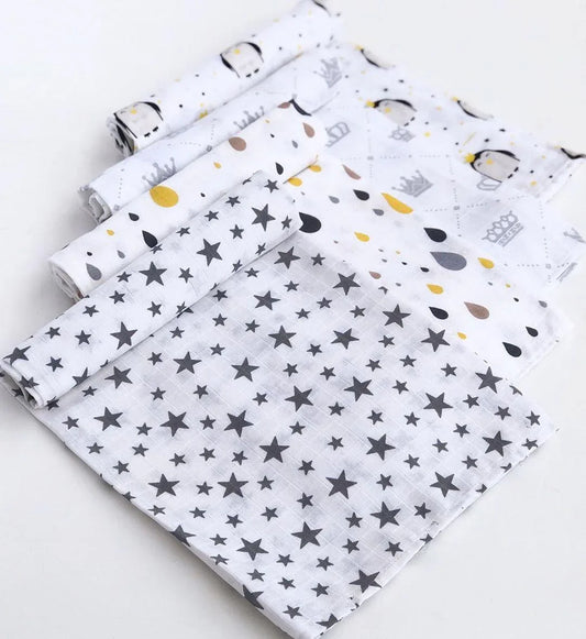Muslin Cotton Diaper Baby Blankets Newborn Swaddle Blanket Infant Multi Purpose Bath Towel - BIG FRENCHIES