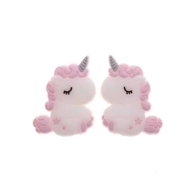 Silicone Unicorn Teether Beads Cute Cartoon Rodent BPA Free Baby Teething Toy For Baby and Kids - BIG FRENCHIES