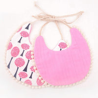 Double-deck Infant Baby Girl Boy Bib Kid Toddler Dinner Feeding Tassel Cotton Linen Burp Cloths - BIG FRENCHIES