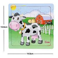 38 Style Cartoon Wooden Puzzle Children Animal/ Vehicle Toy For 2-6 Year Baby Early Educational Toys for Kids - BIG FRENCHIES