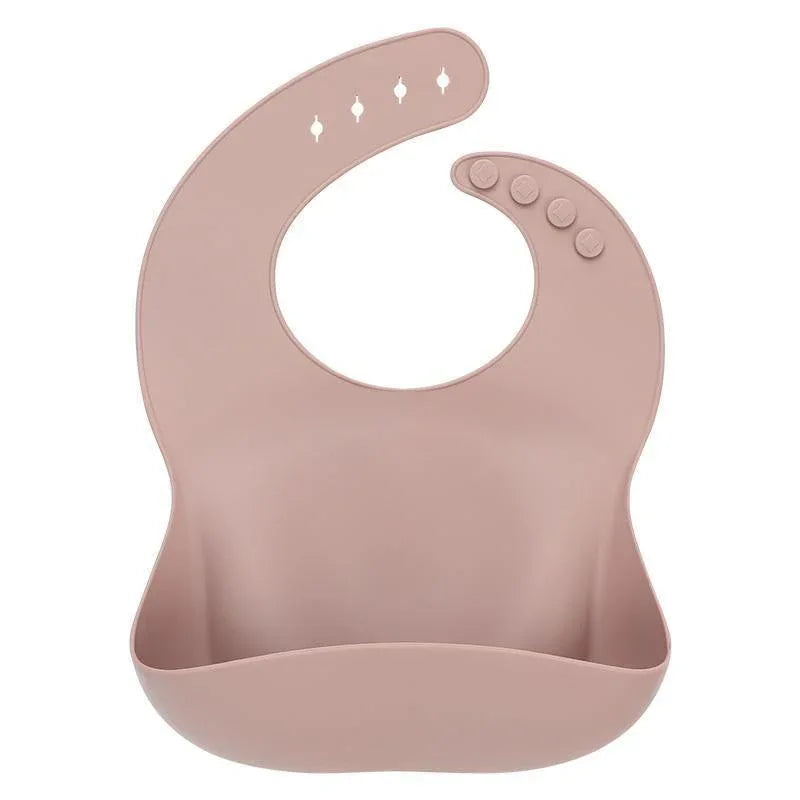 Solid Silicone Bibs Baby Feeding Saliva Towel Waterproof Soft Cloths Bandana Lightweight Infant Bibs - BIG FRENCHIES