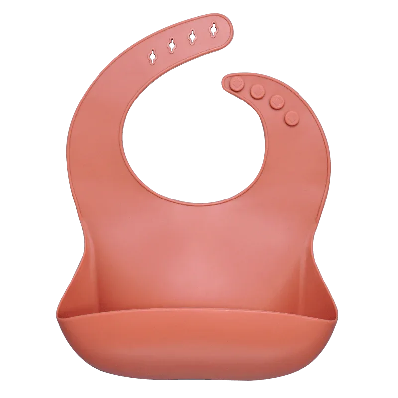 Silicon Breastplate Baby Bib Waterproof Solid Infant Bandana Bibs Newborn Feeding Burp Cloth Bib For Kids - BIG FRENCHIES