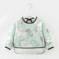 Cute Cartoon Print Baby Waterproof Long Sleeve Apron Children Feeding Smock Bib Baby Accessories - BIG FRENCHIES