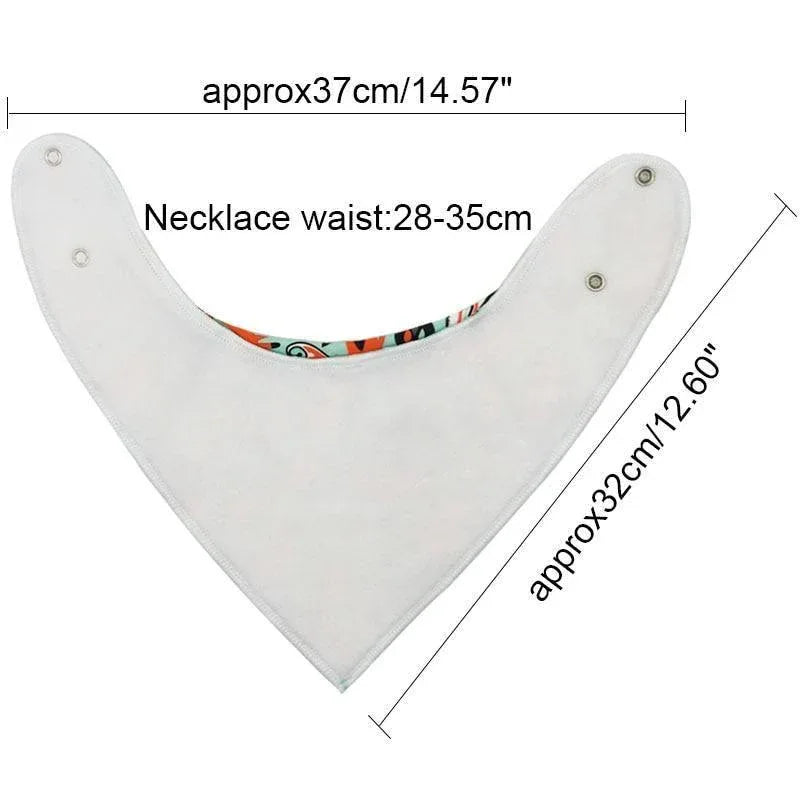 Baby Bibs Triangle scarf Cotton Cartoon Child Bandana Bib Dribble Bibs Newborn BIb for Kids - BIG FRENCHIES