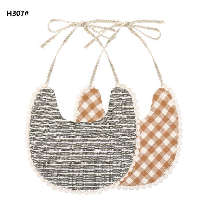 Infant Baby Bib Kid Toddler Dinner Feeding Tassel Double-side Cotton Linen Burp Cloths Saliva Towel For Baby - BIG FRENCHIES