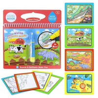 Reusable Magic Water Drawing Book With Pen Coloring Painting Book Drawing Board Juguetes Education Learning Toys for Children - BIG FRENCHIES