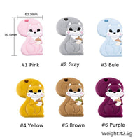 New Sets Baby Silicone Teether Rodent Silicone Animal Fox Teeth Chew Children Goods - BIG FRENCHIES