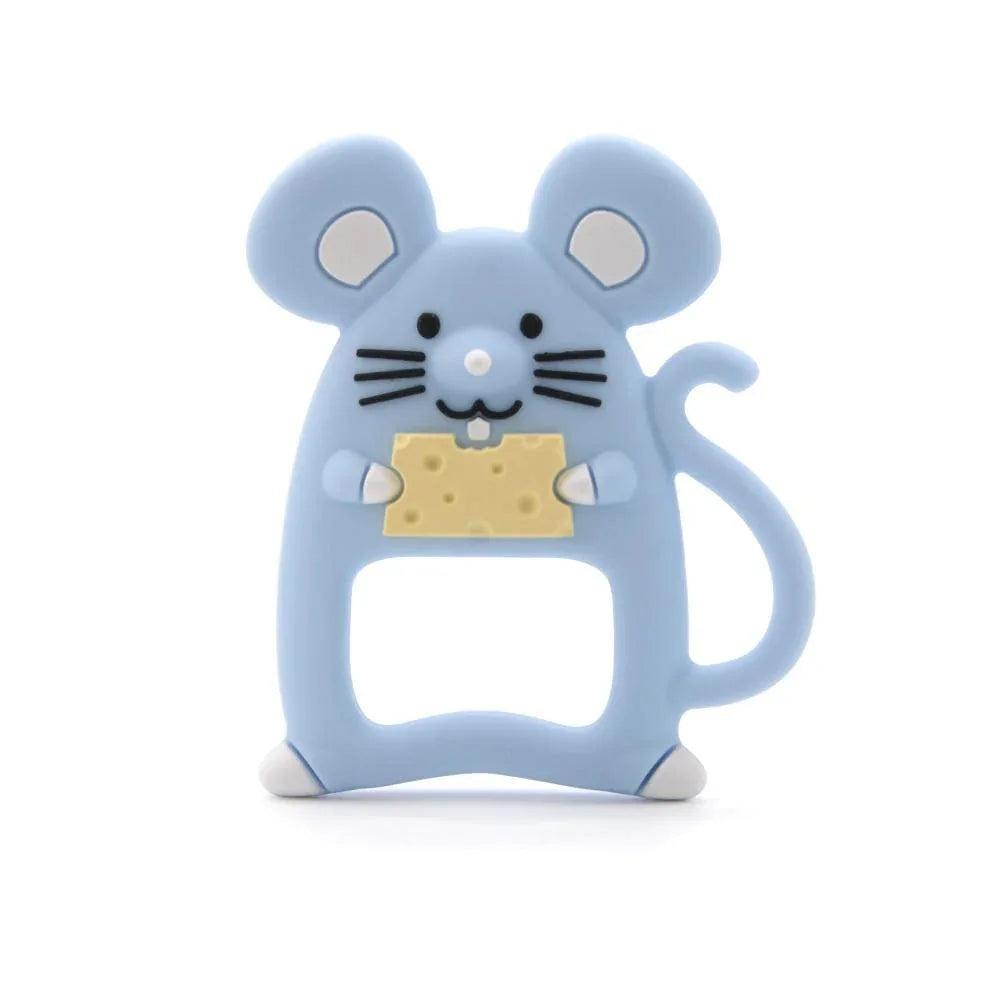 Baby Teethers Cartoon Animal Baby Teething Toy Penguin Silicone Teether Unicorn Pendant Raccoon Accessories - BIG FRENCHIES