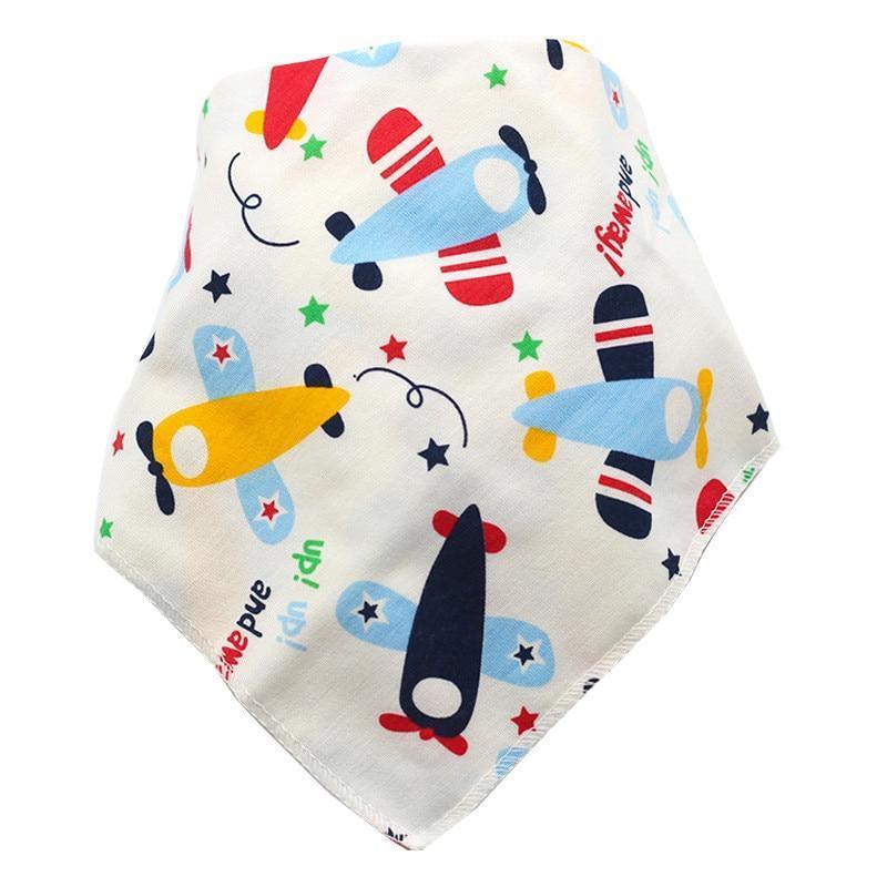 Baby Bibs Triangle Cotton Cartoon Child Bandana Dribble Bibs Newborn Slabber Absorbent Cloth For Baby and Kids - BIG FRENCHIES