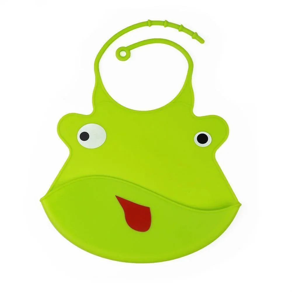Silicone Baby Bibs waterproof Baby Saliva Towel Animal Adjustable Cloths Bandana Soft Feeding Cartoon Bib For Kids - BIG FRENCHIES
