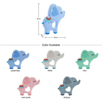 Baby Teethers Cartoon Animal Baby Teething Toy Penguin Silicone Teether Unicorn Pendant Raccoon Accessories - BIG FRENCHIES
