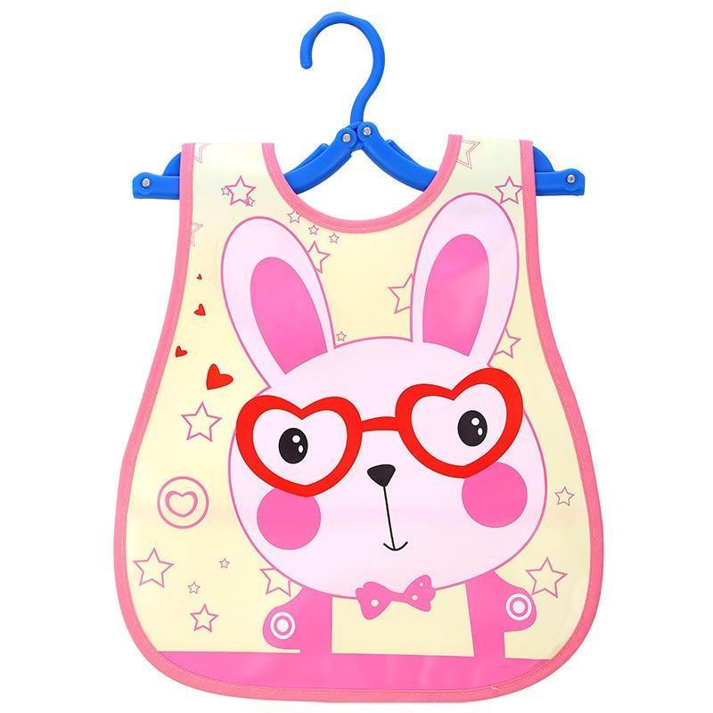 Fashion Printed Adjustable Animal Plastic Waterproof Lunch Feeding Bibs Feeding Cloth for Children In Modern Design - BIG FRENCHIES
